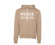 Tan Pullover Peace Over Problems Hoodie