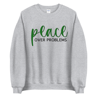 Gray/Green Inspirational Crewneck Sweatshirt