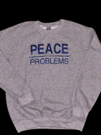 Gray/Blue Glitter Crewneck Sweatshirt 