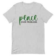 Gray + Green Cursive P.O.P. T-shirt